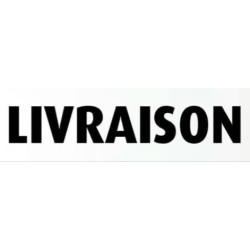 PLAQUE PVC ALU ADHÉSIVE 170x50 MM "Livraison"
