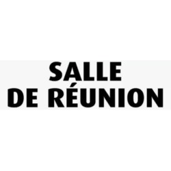 PLAQUE PVC ALU ADHÉSIVE 170x50 MM "Salle de Réunion"