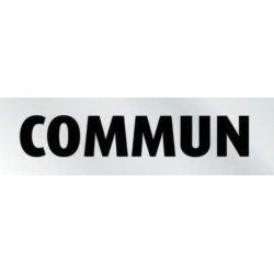 PLAQUE PVC ALU ADHÉSIVE 170x50 MM "Communs"