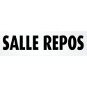 PLAQUE PVC ALU ADHÉSIVE 170x50 MM "Salle Repos"