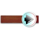PLAQUE DUOSIGN S/SUPPORT BOIS 220x85 MM "Flèche"
