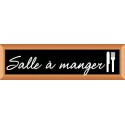 PLAQUE TERRA FAUX CADRE BOIS 170x50 MM "Salle à manger"