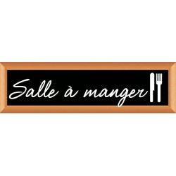 PLAQUE TERRA FAUX CADRE BOIS 170x50 MM "Salle à manger"