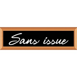 PLAQUE TERRA FAUX CADRE BOIS 170x50 MM "Sans Issue"