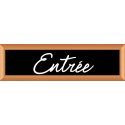 PLAQUE TERRA FAUX CADRE BOIS 170x50 MM "Entrée"