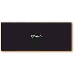 TABLEAU NOIR PVC expansé 1500x600 mm recto/verso