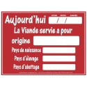 PANNEAU PVC 400x300 mm Traçabilité + fil nylon