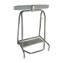 SUPPORT SAC POUBELLE A PINCE sans couvercle - socle inox