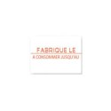ETIQUETTE ADHESIVE 2 lignes DATE FAB / CONSO (x8 rlx / 1750 etiqu.)