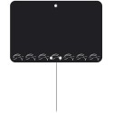 ETIQUETTE POISSONNERIE PVC NOIR ARDOISE - neutre (le lot de 10)