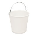 SEAU ROND PLASTIQUE + ANSE INOX