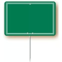 ARDOISINE verte 200x150 mm, sans roulettes, pique inox (lot de 10)