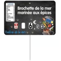 ETIQUETTE 120x80 mm Jacquotte à texte, avec allergènes, 4 roulettes, 