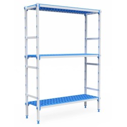 RAYONNAGE ALU CLAYETTES PLASTIQUE