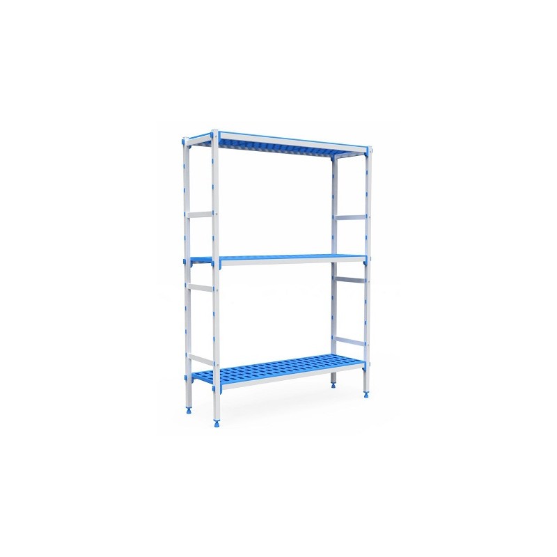 RAYONNAGE ALU CLAYETTES PLASTIQUE