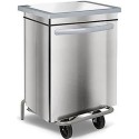 POUBELLE INOX CARENEE