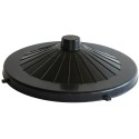 COUVERCLE POUR POUBELLE PLASTIQUE RONDE ECO DURABLE - 80 L - NOIR