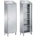 Armoire de rangement inox avec portes battantes pour les professionnels