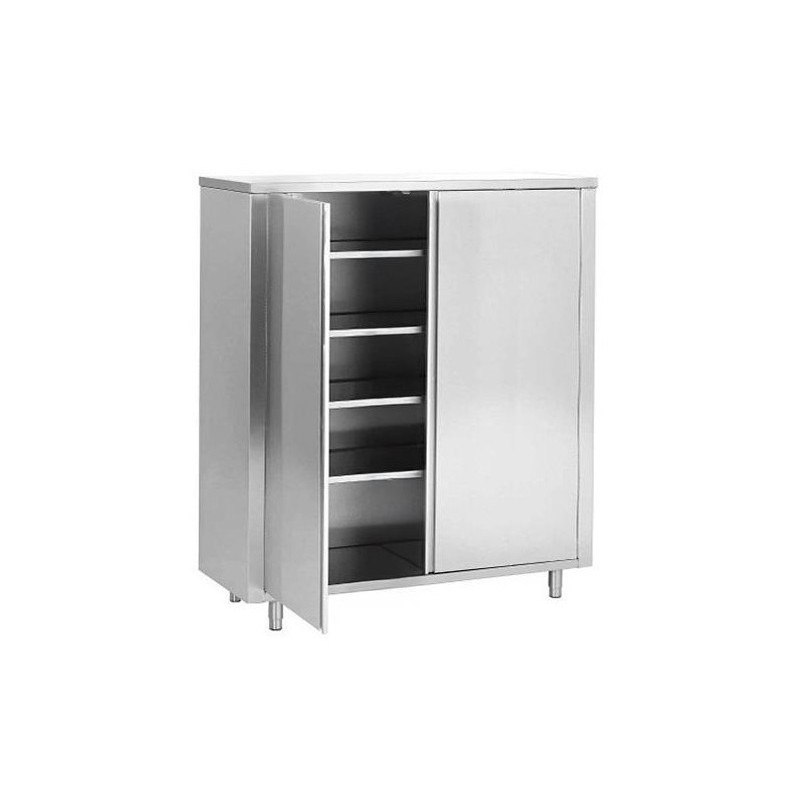 Armoire de rangement inox ECO avec portes battantes pour les professionnels