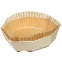 MOULE DE CUISSON BARQUETTE BOIS OCTOGONALE - 110xht35 mm 220 ml (x25)