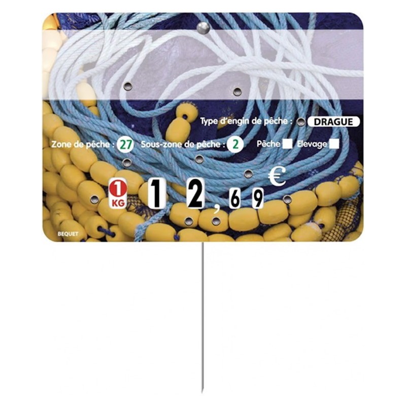ETIQUETTE POISSON CORDAGE