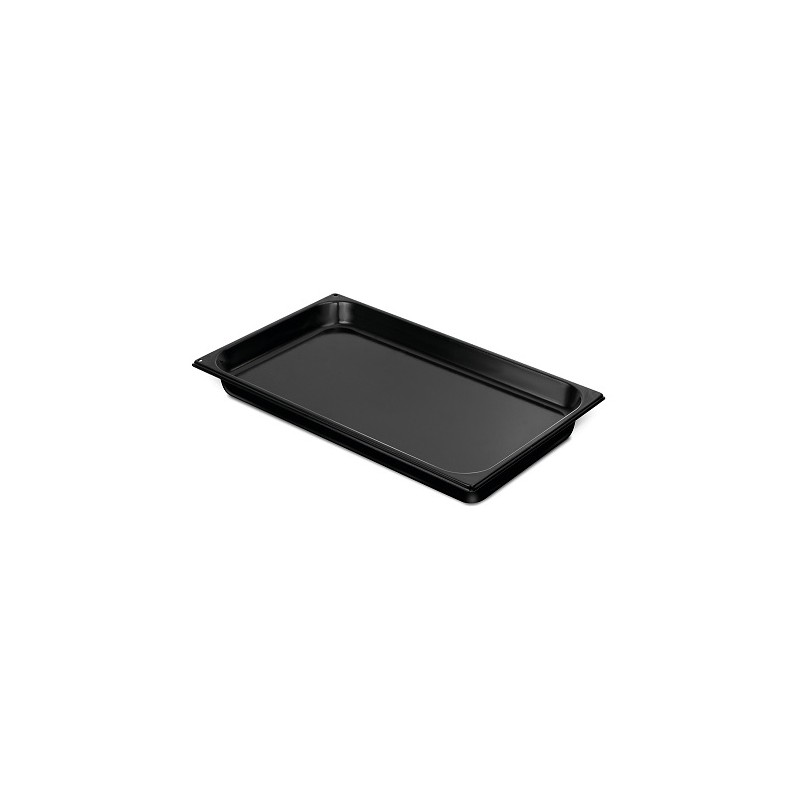 BAC GASTRO INOX PLEIN ACIER EMAILLE NOIR