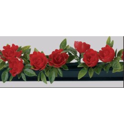 BARRETTE ROSES ROUGES