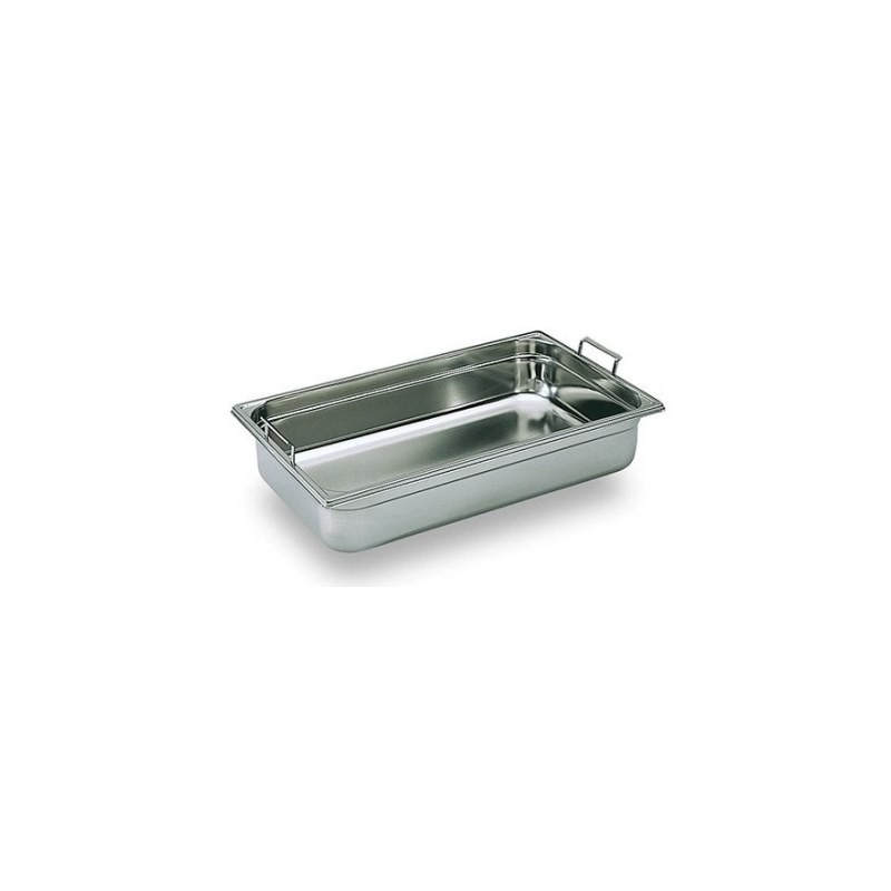 BAC GASTRO INOX PLEIN AVEC ANSES ESCAMOTABLES