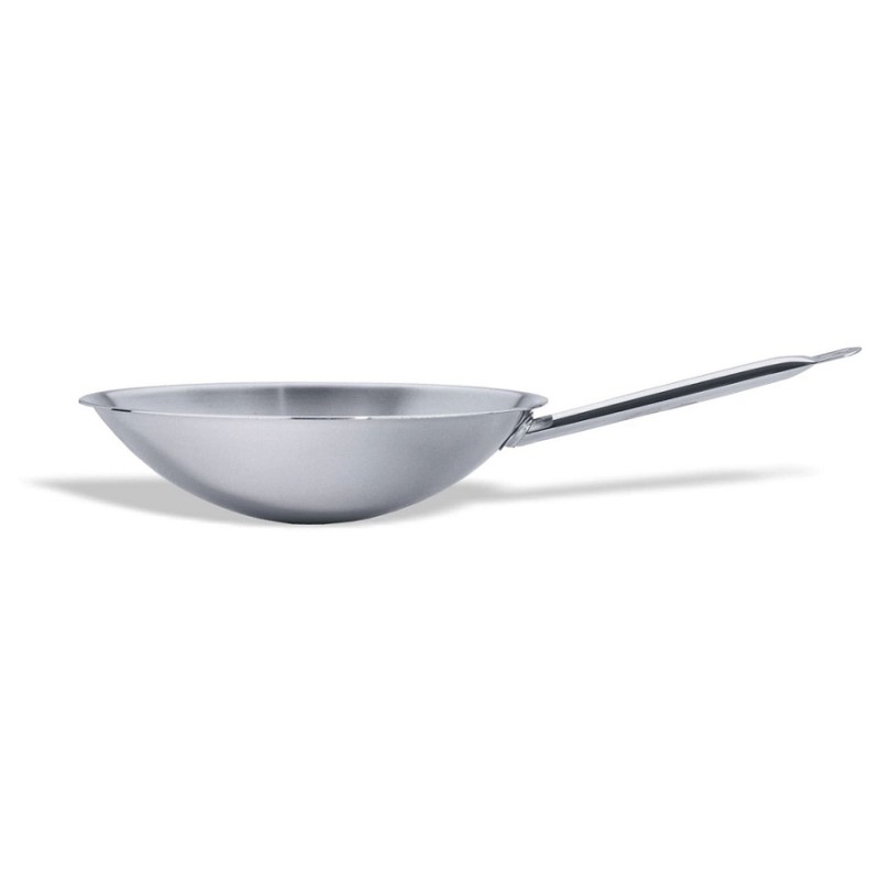 WOK INOX INDUCTION Ø 36 - FOND BOMBE