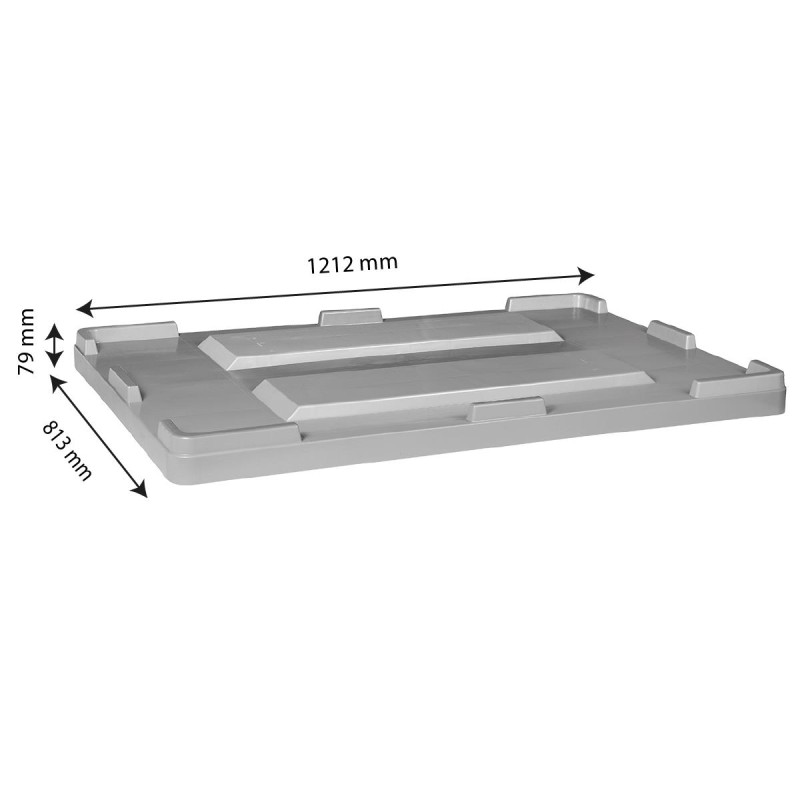 COUVERCLE POUR BAC ROTOMOULE / BAC AVEC ARMATURE 500 L