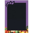 PANNEAU ARDOISE 500x700 mm – Vitamines violet + fil nylon