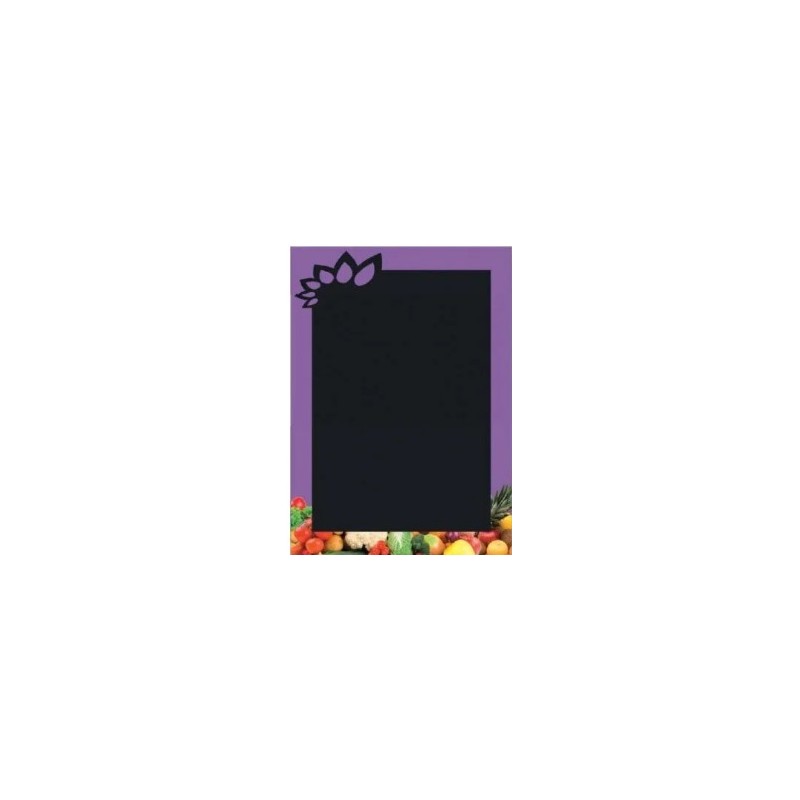 PANNEAU ARDOISE 500x700 mm – Vitamines violet + fil nylon