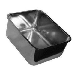 BAC INOX A SOUDER/ENCASTRER 600X500XP300 + BONDE SURVERSE