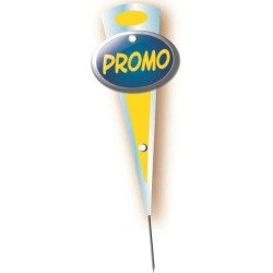 MINI FLECHE "promotion bleu" 6x14 cm (lot de 10)