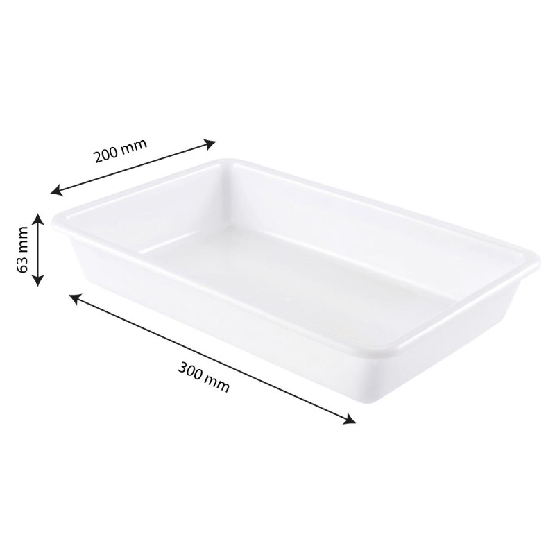 BAC PLAT BLANC