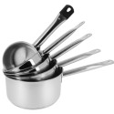 LOT DE 5 CASSEROLES INOX Ø 12 - 14 - 16 - 18 - 20