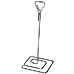 PIED INOX PORTE ETIQUETTE