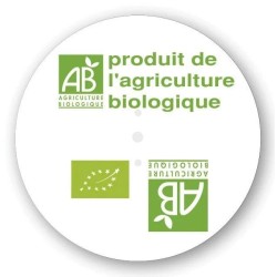 DISCINFO "produit de l'agriculture biologique/AB" Ø 68 mm (lot de 10)