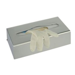 BOITE DISTRIBUTRICE INOX DE GANTS/MOUCHOIRS - 250x130x70 mm