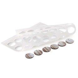 PLAQUE CHABLON SILICONE - 42 ronds Ø 30xép2 mm (lot de 2)