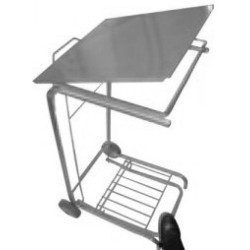 SUPPORT SAC POUBELLE INOX (couvercle carré)