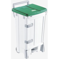 POUBELLE PLASTIQUE PEDALE + PORTE