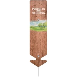 FLECHE "produits de nos régions" - 6x22 cm (lot de 10)