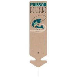 FLECHE "poisson de ligne" - 6x22 cm (lot de 10)