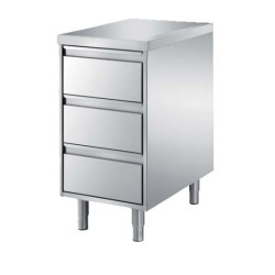 MEUBLE INOX A TIROIRS