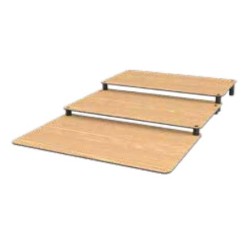 ESCALIER 3 MARCHES EFFET BOIS - 500x800 ht 62 mm