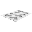 KIT PLAQUE SILICONE 300X175 - 8 cœurs plats 80x66xht12 mm - 35ml