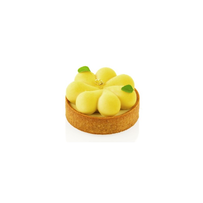 KIT PLAQUE SILICONE - 8 tartelettes blossom Ø 70xht20 mm - 47ml
