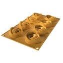 PLAQUE SILICONE 300X175 - 8 tortellino Ø 54xht22 mm - 20ml