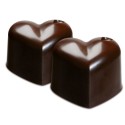 PLAQUE SILICONE CHOCOLAT - 15 cœurs 30x22xht25 mm - 10ml